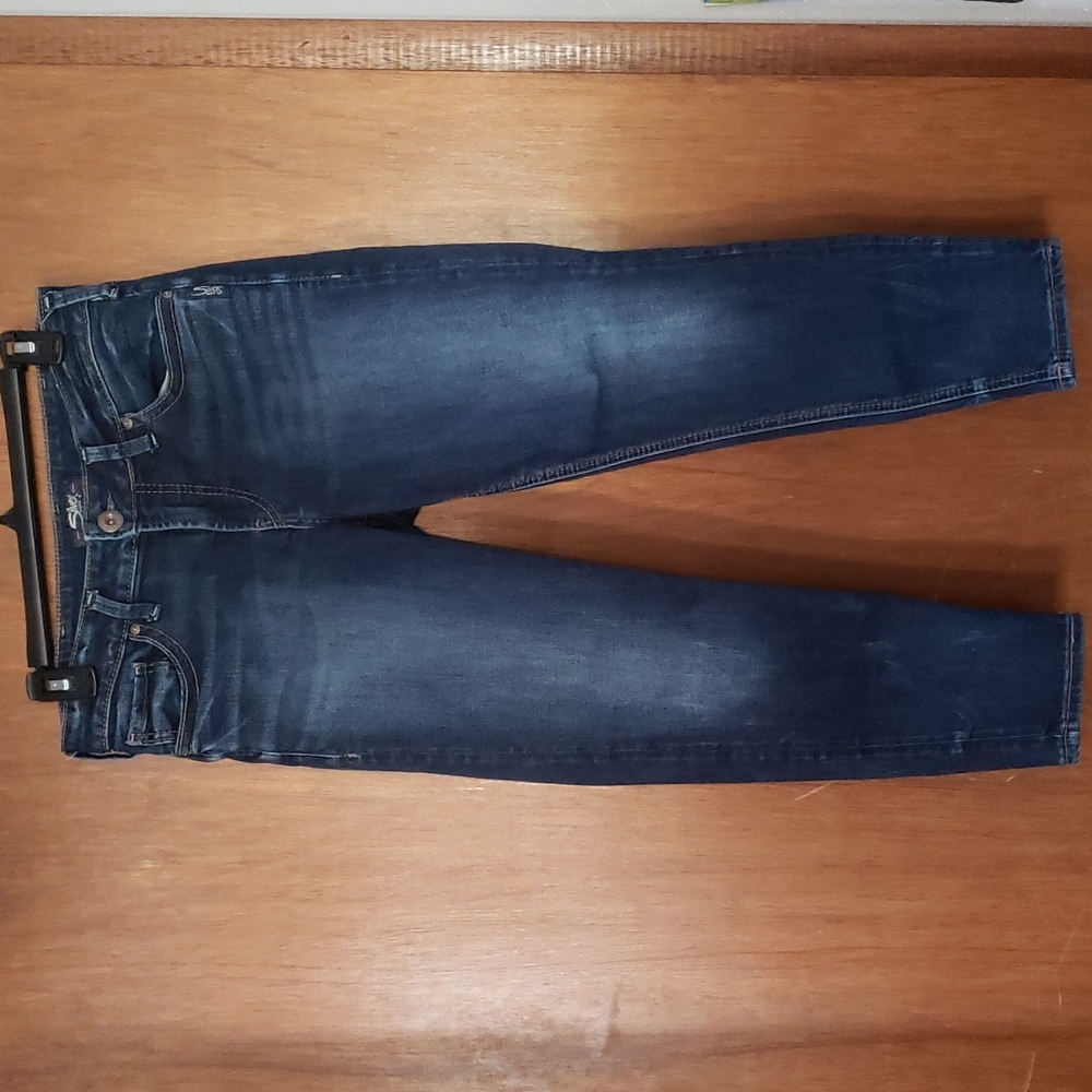 Women's Silver Duke Skinny Crop Jeans